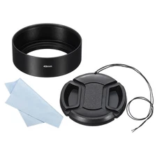 49mm Lens Hood, Standard Focus Inside Hood with 58mm Lens Cap and Cloth