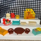 Vintage Little People Accessories Chairs Stairs Tables Rocking Horse Etc LOT
