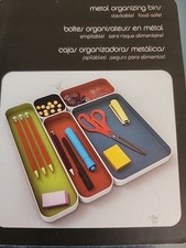 Metal Organizing Bins Multicolor for Desk And Home Organization and Storage