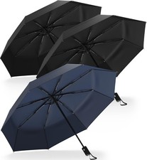 Rain-Mate Compact Travel Umbrella Bundle - Double the Protection, Pocket...