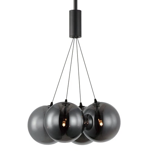 ET2 E25084-142 Burst 4 Light 17"W LED Pendant - Black - Picture 1 of 6