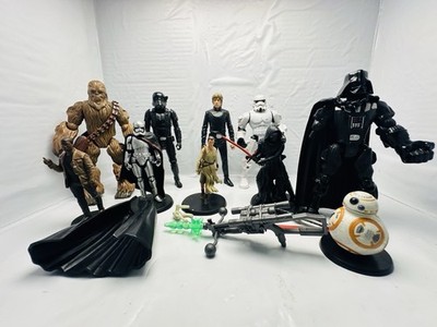 Star Wars Lot of 11 Action Figures Darth Vader Kylo Ren Chewbacca BB-8 & More