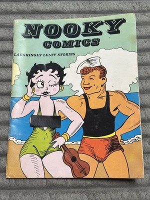 NOOKY COMICS  LAUGHINGLY LUSTY STORIES,  Naughty ADULT 1970s Dirty Funnies!
