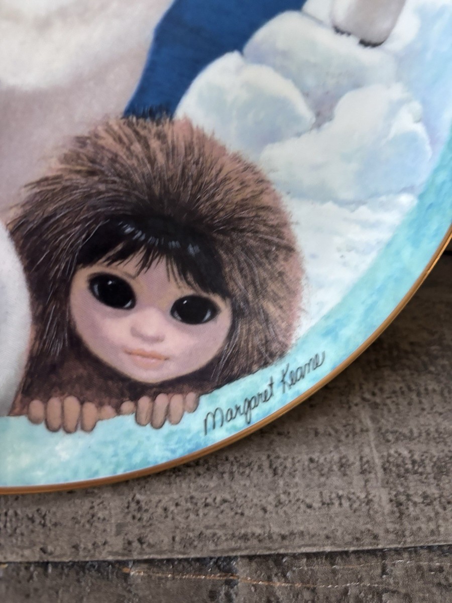 Margaret Keane Pu's Polar Playground Art Collector Plate Vintage
