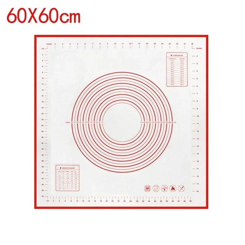 Silicone Baking Mat Non-Stick Dough Kneading Pad Pizza Cake Maker Kitchen Tool
Opens in a new window
