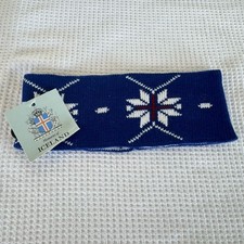 Iceland Nordic Icelandic Star Headband One Size Knitted Blue/white/red New