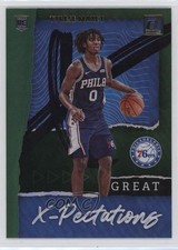 2020-21 Panini Donruss Great X-Pectations Green Flood Tyrese Maxey #21 1e6a