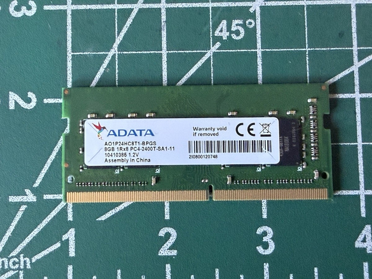 ADATA 8gb Pc4-2400t 1rx8 Ddr4-19200 SODIMM Memory RAM Ao1p24hc8t1