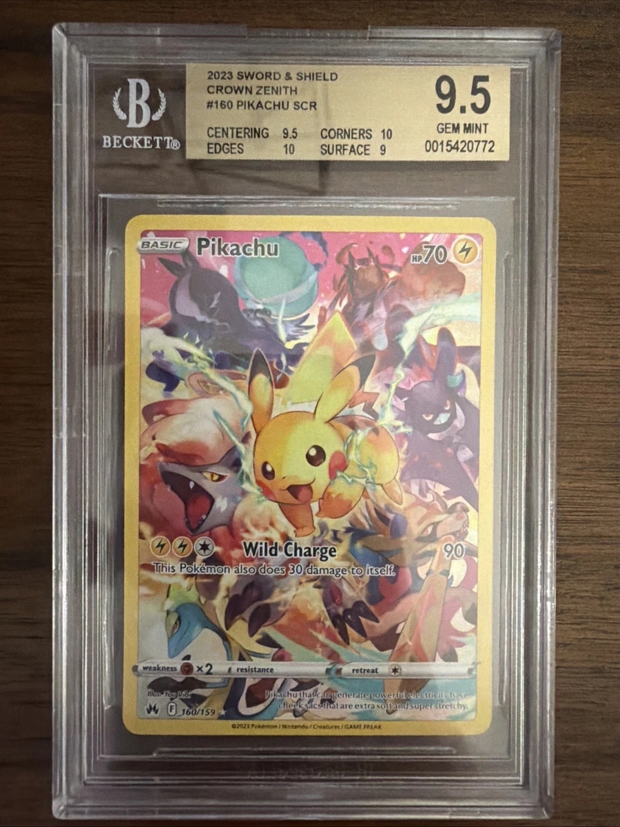 Pokémon Pikachu Grade 9.5 Pokémon TCG Individual Collectible Card