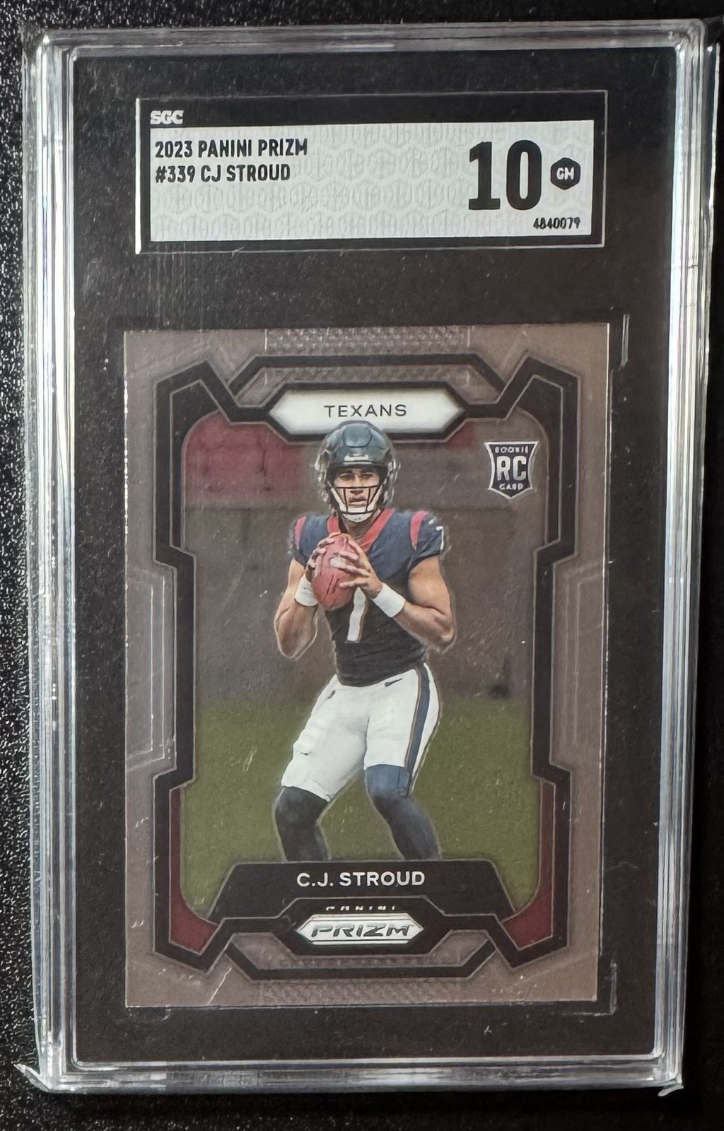 2023 Panini Prizm CJ Stroud #339 Base Rookie Card Graded SGC GEM MINT 10 Texans