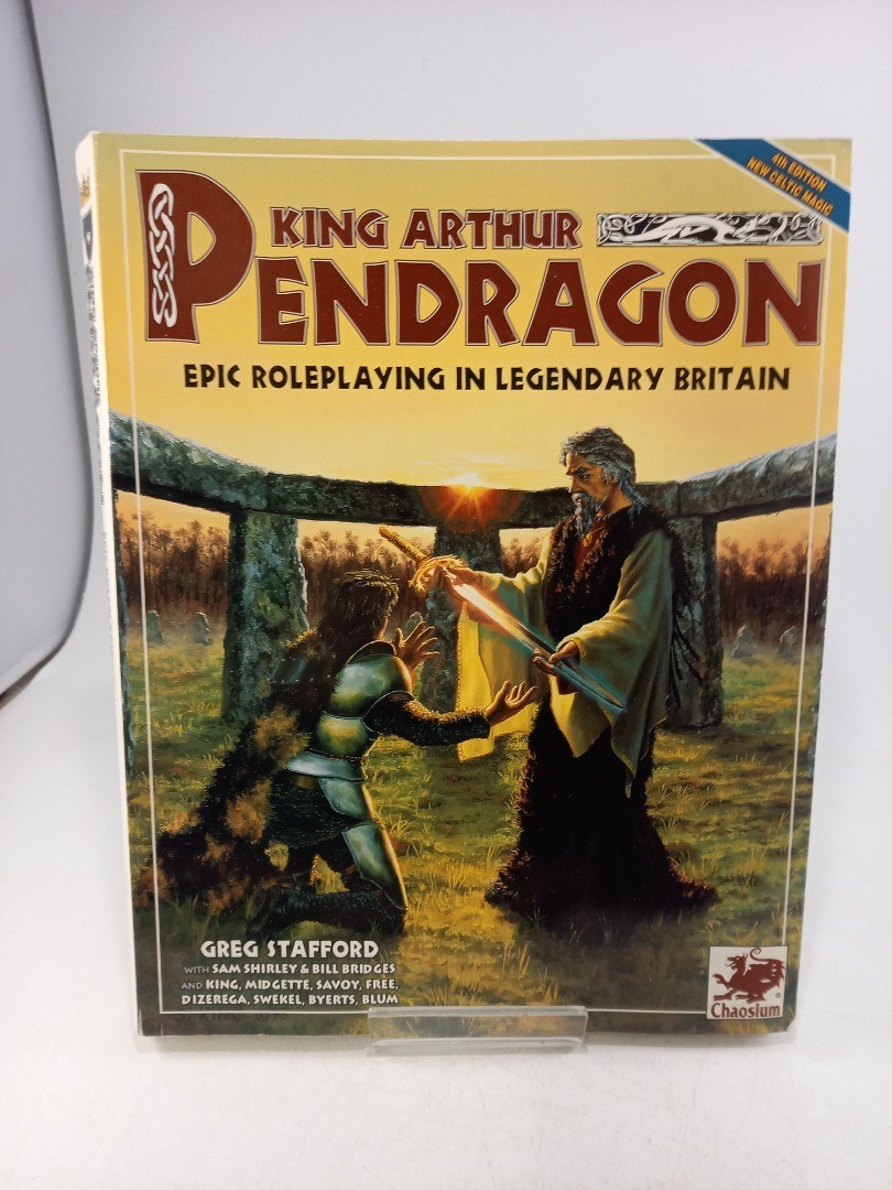 King Arthur Pendragon Book Role Playing By Greg Stafford Paperback 1993