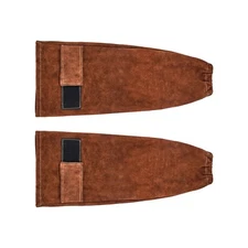 Leather Welding Sleeves Heavy Duty Cowhide Flame Resistant Work Sleeves