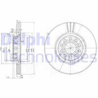 2X Delphi Bremsscheiben Vorne 312Mm BelÜFtet Passend FÜR Audi A4 A6 Seat Exeo