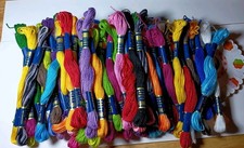 Iris Embroidery Floss/Thread Lot Of 70- All Colors - W/Bracelet Wheels  Instruc