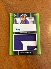 Trey Carter 2019 Leaf Perfect Game Showcase Emerald Patch Auto PA-TC1 Padres /25