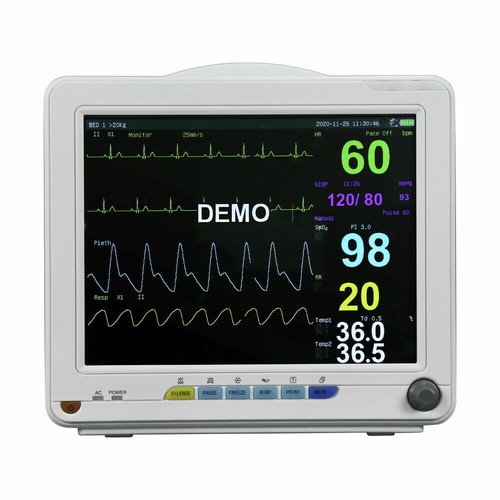 Meidcal Veterinary VET ICU Patient Monitor 6Parameter ECG/NIBP/SPO2/RESP/TEMP/PR | eBay