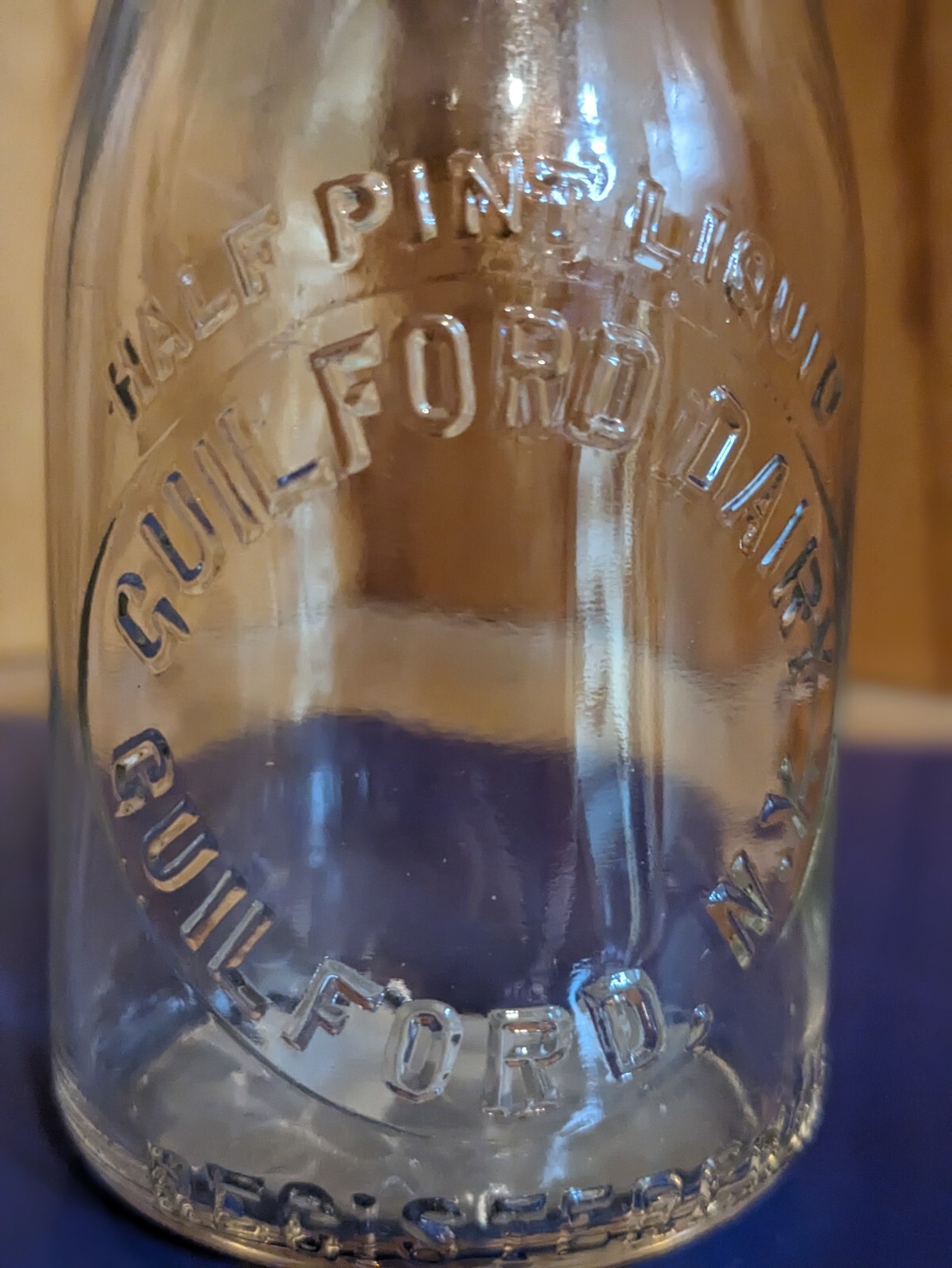 1/2 Pint Guilford Dairy Farm Milk Bottle, Guilford NY eBay