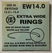 Original NOS "EW" Extra Wide Rings for G-S Crystals- Many Variations Available!