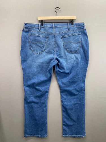Jeans donna Lee Riders pantaloni blu vita media dritti nuovo con etichetta taglia 24 M - Foto 9 di 10