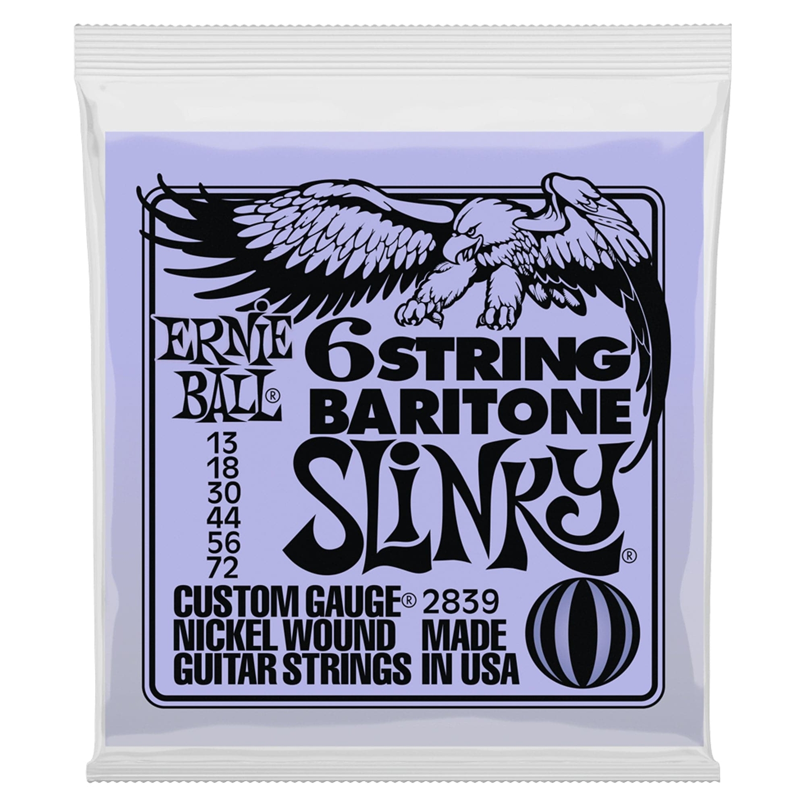 Ernie Ball 6 String Baritone Slinky Electric Guitar Strings