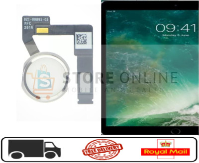 Für Apple iPad Pro 10,5'' Ersatz Home Button Flex (Weiß/Silber)