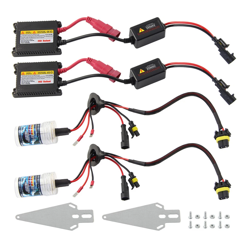 9005 SUPER XENON HID SLIM HID XENON KIT SINGLE BEAM DC 12V 35W 6000K Xenon - Image 2 of 4