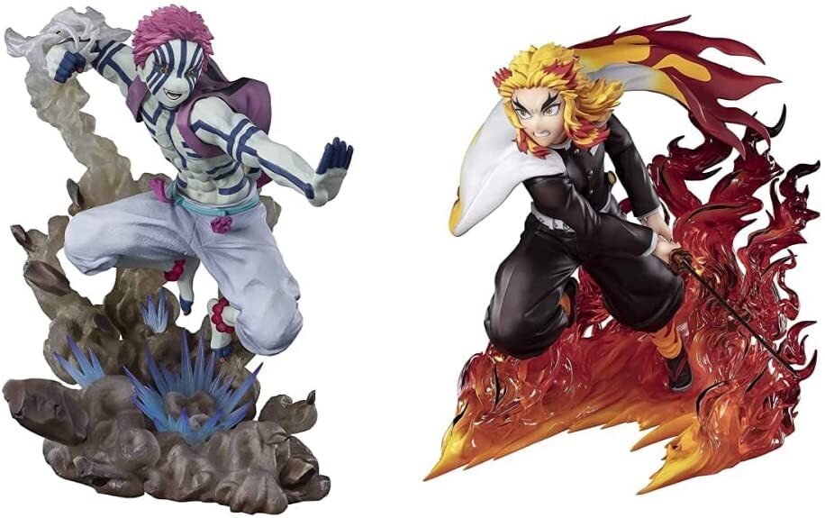 鬼滅の刃 Demon Slayer フィギュア 9体Rengoku AKAZA BANDAI Figuarts ZERO Kyojuro Rengoku & Akaza Figure Set
