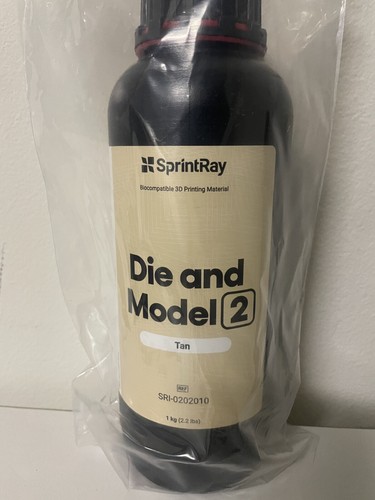 SprintRay Die and Model 2 Tan Resin for DLP 3d Printing