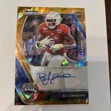 Prizm Orange Cracked Ice AUTO BJ Emmons No. DPA-BJE