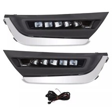 For 2017-2019 Honda Crv Cr-v Led Daytime Running Light Driving Fog Lamps Pair