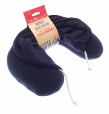 Globetrek Hooded Travel Neck Microbead Cushion U Shape Pillow Home Globetrek Hooded Travel Neck Microbead Cushion U Shape Pillow Home Car Holiday Blue