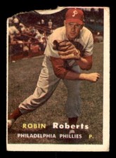1957 Topps Baseball #15 Robin Roberts PR *h1