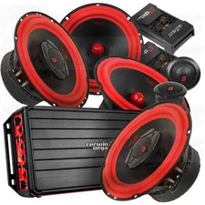 3 Sets Cerwin Vega Combo V65C Component & V65 Speakers & VCU84 Amplifier