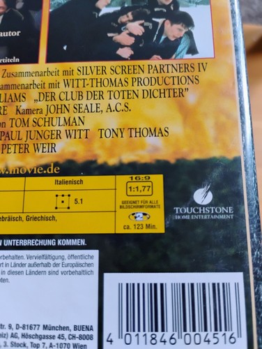 Der Club der toten Dichter In German Dead Poets Society DVD Region 2 USA SELLER - Picture 5 of 9