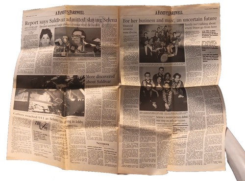 Extremely Rare Selena Corpus Christi Caller Times "A Families Farewell" 4 Pg - 第 2/5 張圖片