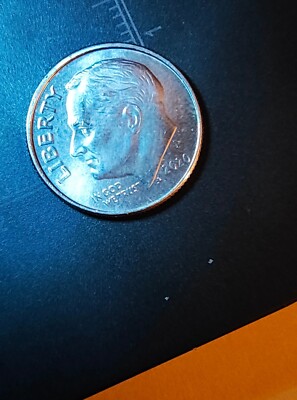 *RARE FIND* 2020 P Roosevelt Dime With Many Die Chips In Hair, Nose And Face! 