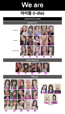 i-dle idle - We are Album Official PHOTOCARD Jewel/ POCA / BOOK