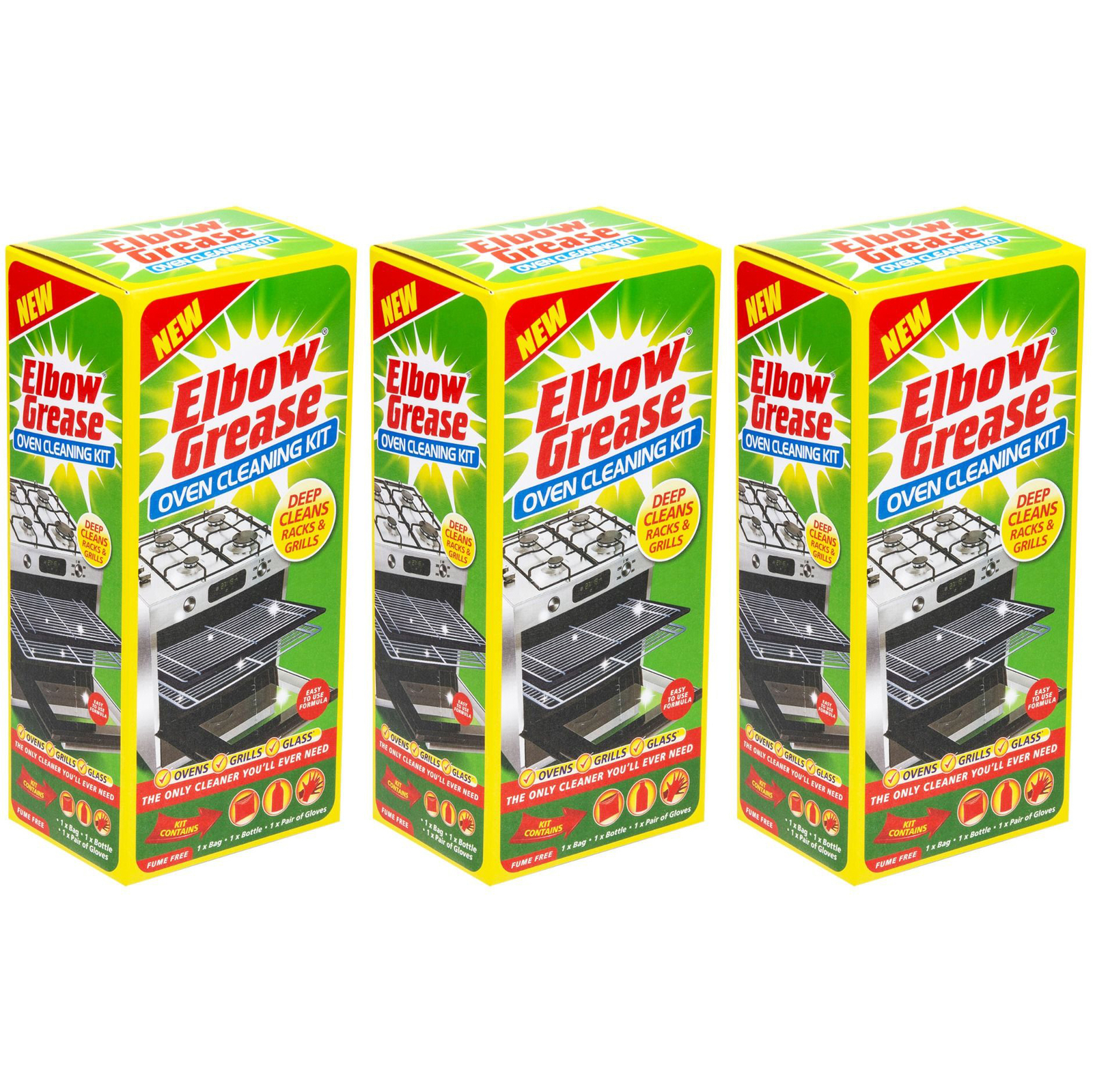 Elbow Grease Oven Cleaner Kit Include Rack Bag for Cleaning Oven Racks