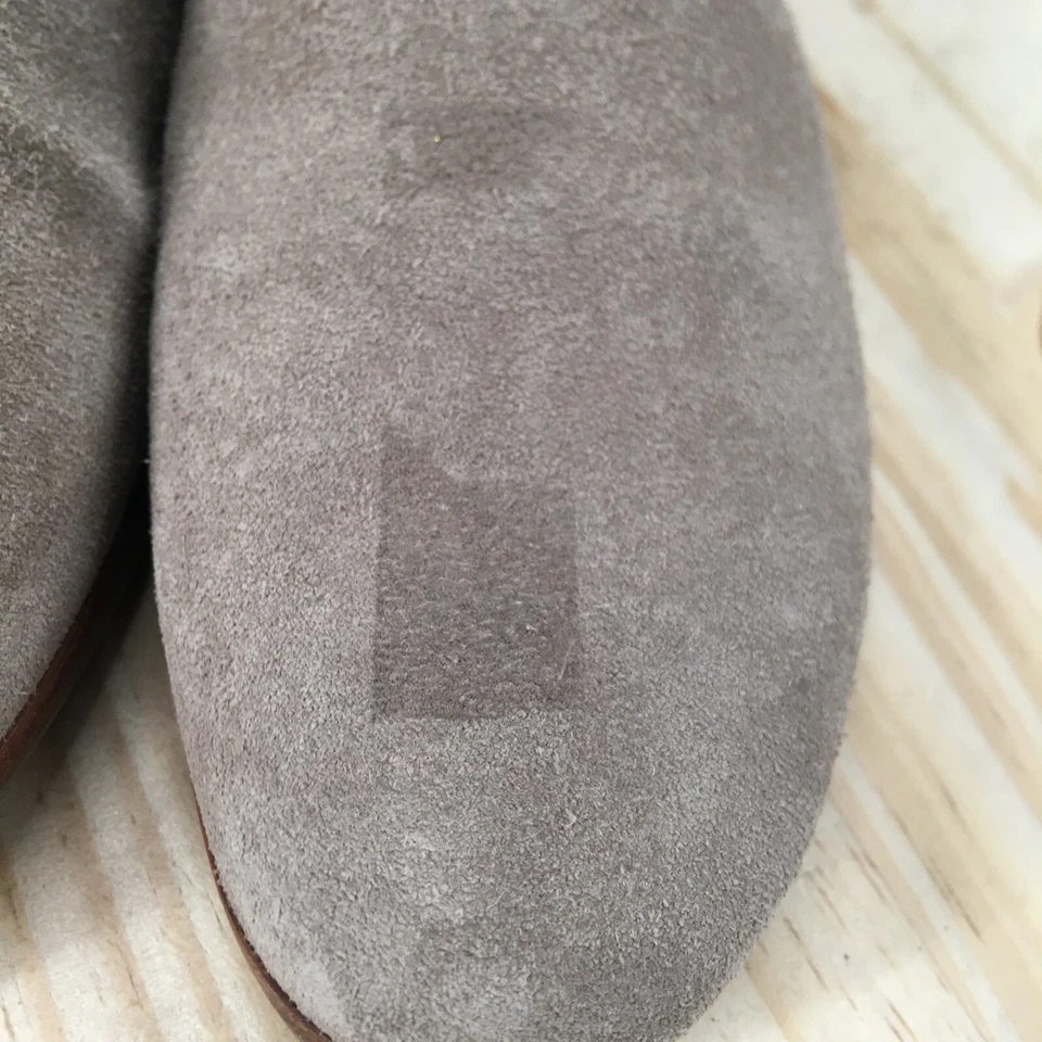 Jack Rogers Botas Mujer 9 M Peyton Cremallera Lateral Botín Tobillo Taupe Gamuza Tacones Foto 4 de 4