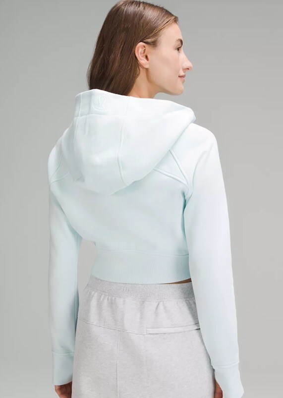 lululemon クロップドフーディー サイズ4 ライトブルー Scuba Full Zip Hoodie | パーカー＆トレーナー | Lululemon JP