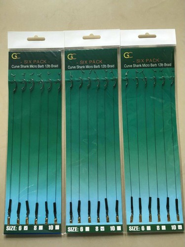 6 PIEZAS plataformas para el cabello de pesca de carpa elección de tamaño y gancho ajuste seguridad clips de peso plomo - Imagen 2 de 15