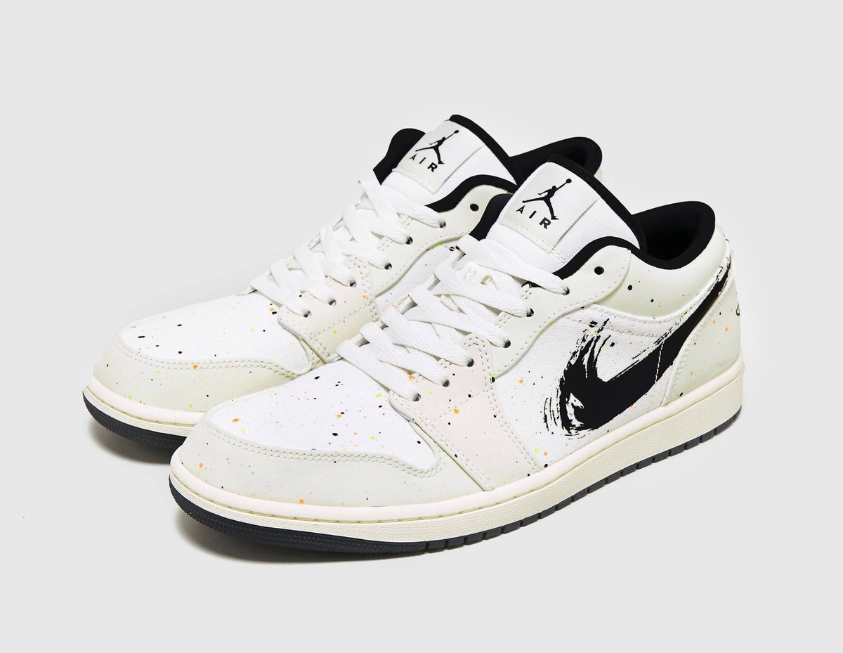 Nike Air Jordan 1 Low Brushstroke Swoosh Paint Splatter