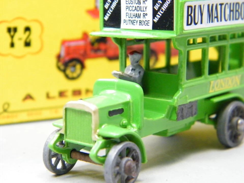 Matchbox Yesteryear Y-2 London Bus hellgrün "Buy Matchbox Toys" Clubtreffen DBox - Bild 3 von 4