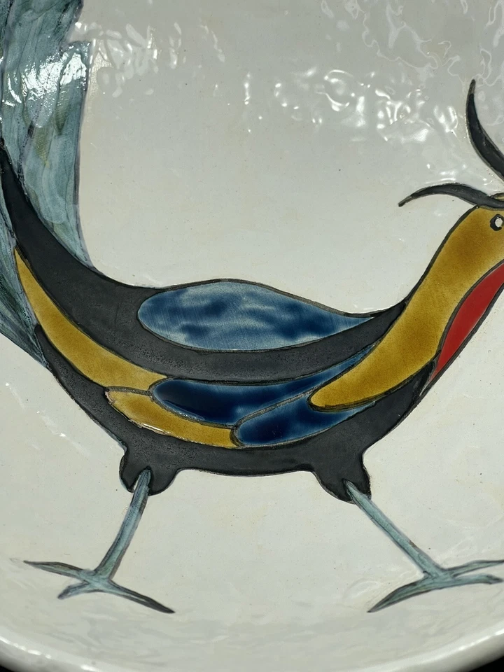 Ancienne Assiette Creuse en Céramique de Collection Signée A. François - Photo 4/4