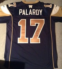 Winnipeg Blue Bomber Jersey Justin Palardy #17 Signed