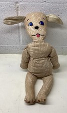 1940  s Vintage 19  Floppy Ear Dog Doll Plush Stuffed Animal Cloth Toy Handmade