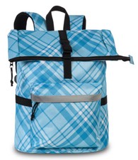 Fabrizio Helena Vera Rucksack Rolltop Karo bl...