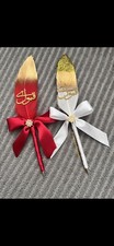 Red & Gold White & Gold feather Qabool Hai Nikkah/wedding pen Set Of 2