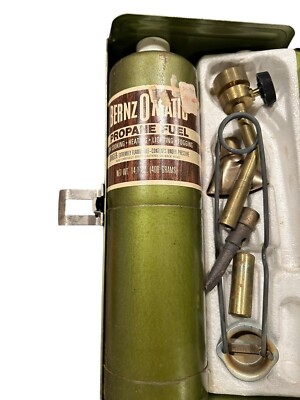 Vintage Bernz-O-Matic Jet Torch 7 Piece Kit - Green Box. | eBay