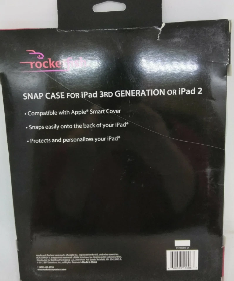 Rocketfish snap case hardshell for iPad generation or iPad 2 teal Green Mint - Image 3 of 4